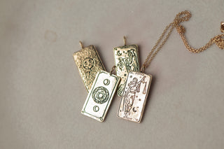 Justice Tarot Card Necklace
