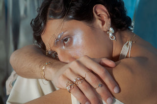 Bague Champagne Blanc