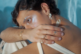 Bague Champagne Blanc