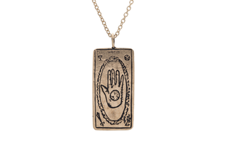 The World Tarot Card Necklace