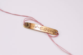 Dainty Gold Solar System Bracelet
