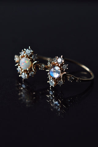 Bague Wandering Cosmos Pierre de lune
