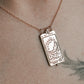 Supreme The Moon Tarot Card Necklace