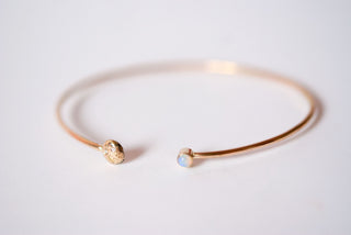 Bracelet manchette ouvert Pluto & Charon