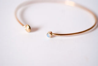 Bracelet manchette ouvert Pluto & Charon