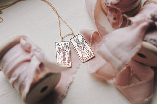 The Hermit Tarot Card Necklace