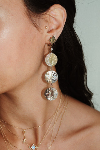 Boucle d'oreille Phase de Lune Suprême