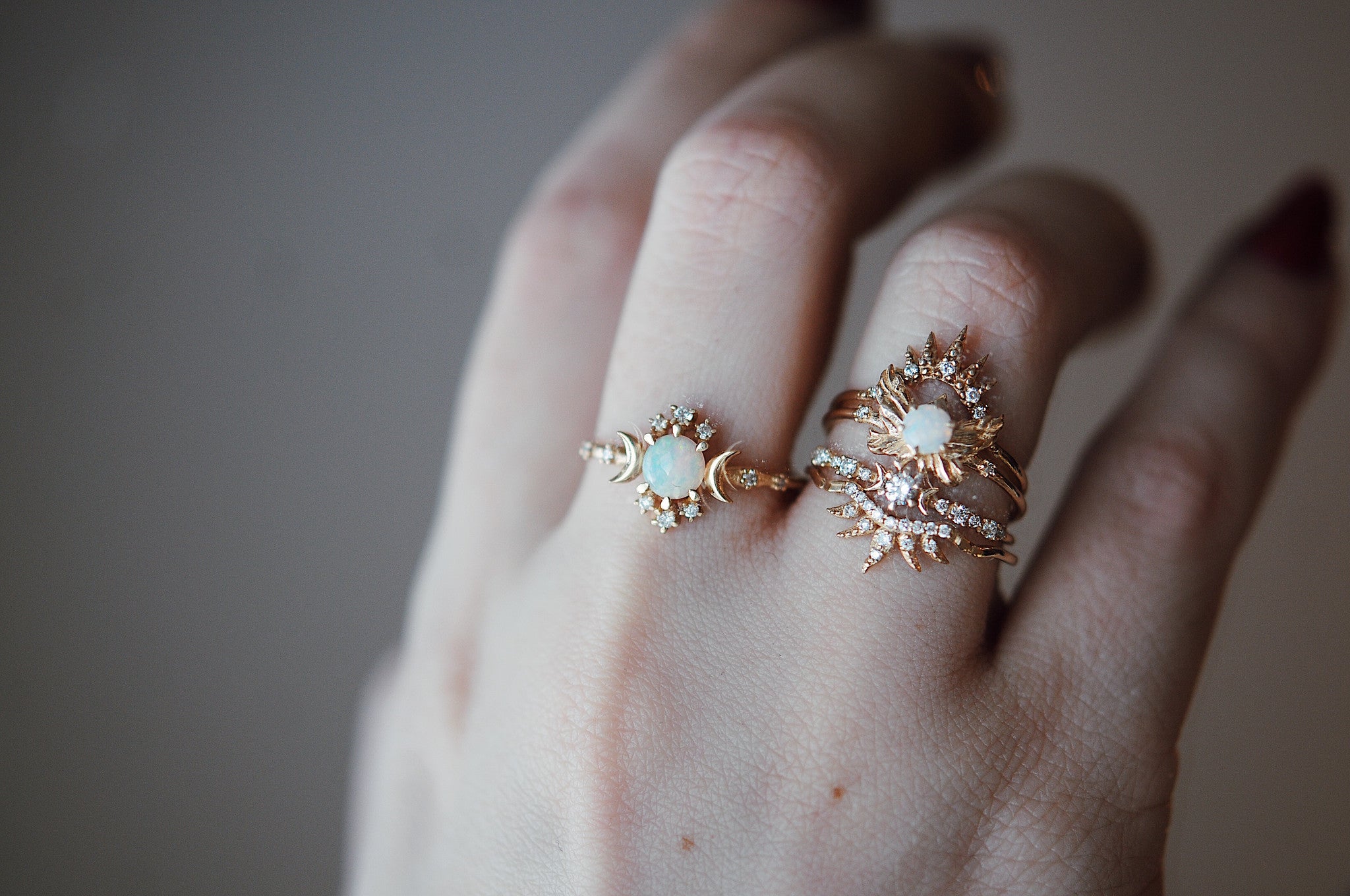 Opal Wandering Star Ring – Sofia Zakia