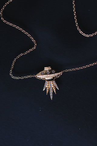 Diamond Tender Abduction UFO Necklace