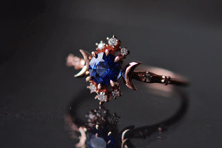 Sapphire Wandering Star Ring