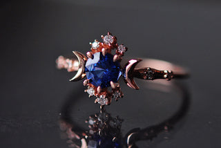 Sapphire Wandering Star Ring