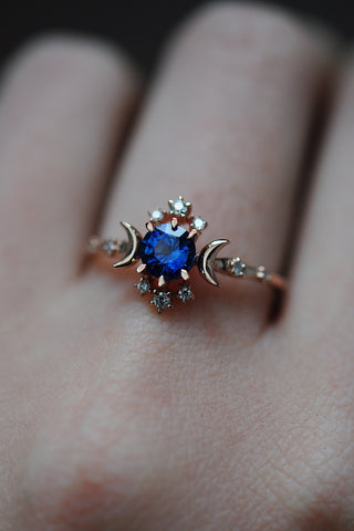 Sapphire Wandering Star Ring