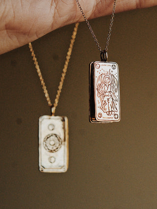 A Dark Song Tarot Card Necklace - Ready-to-ship