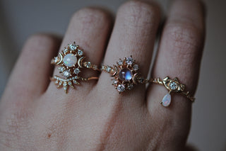 Bague Wandering Cosmos Pierre de lune