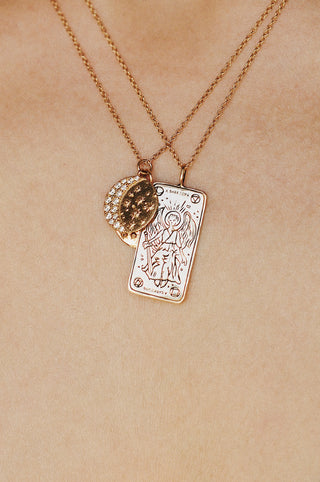 A Dark Song Tarot Card Necklace - Ready-to-ship