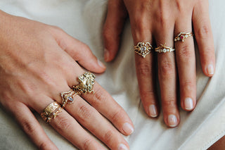 Ruby Medusa's Veil Ring