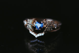OOAK ÉCHANTILLON Bague papillon au clair de lune