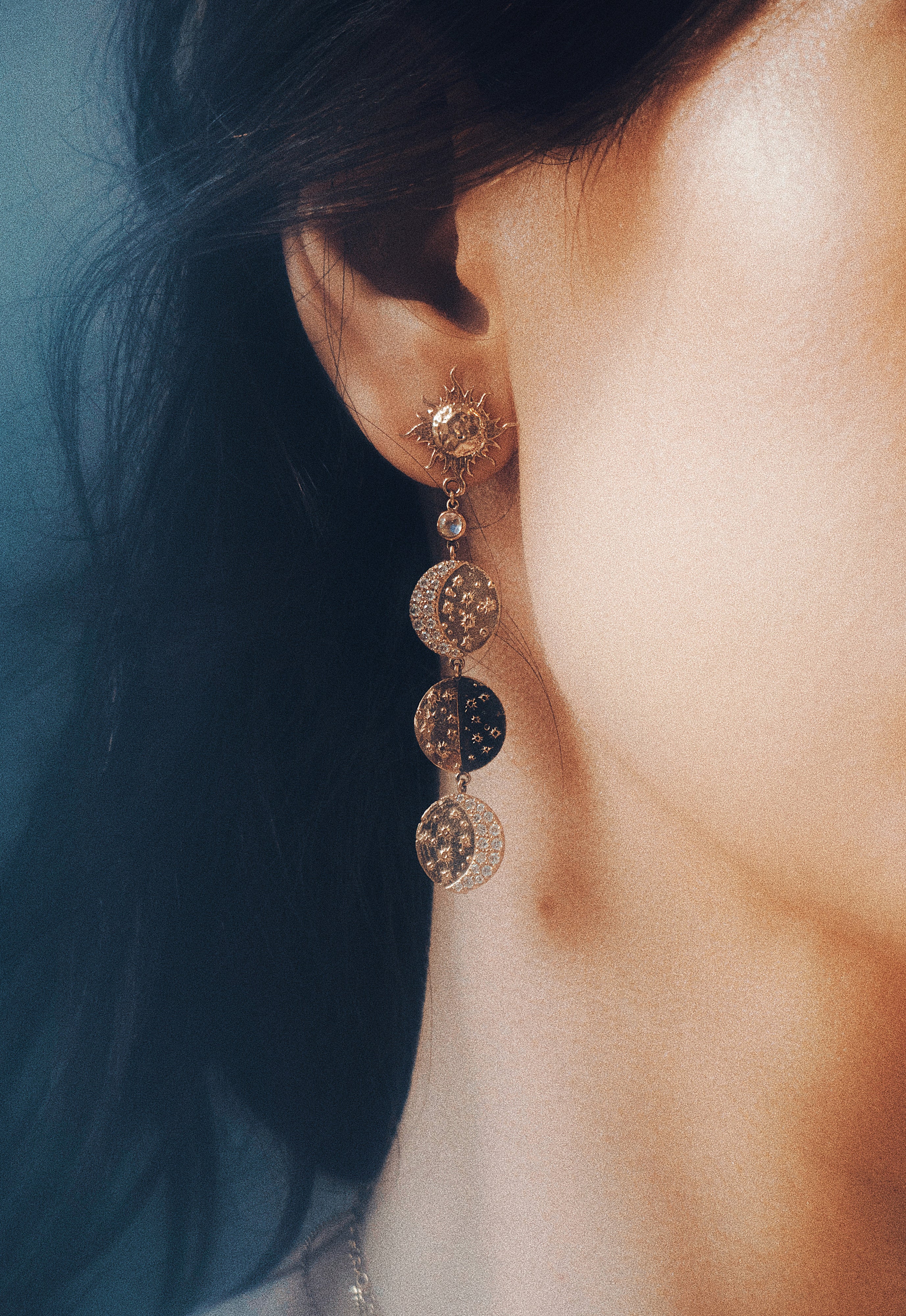 Mini Moon Phase Earring – Sofia Zakia