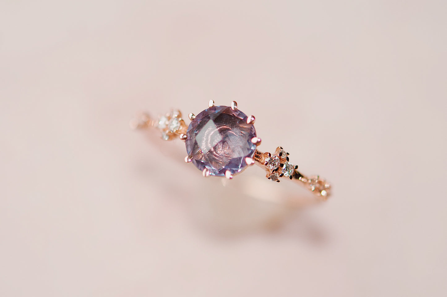 Rosecut Sapphire Oracle Ring