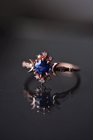 Sapphire Wandering Star Ring