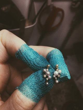 Boucle d'oreille scintillante suprême