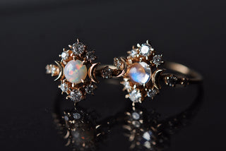 Bague Wandering Cosmos Pierre de lune