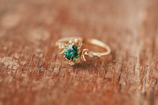 Bague wandering star sapphire bi-colore