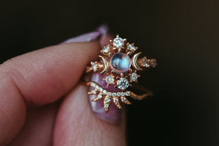 Bague Wandering Cosmos Pierre de lune