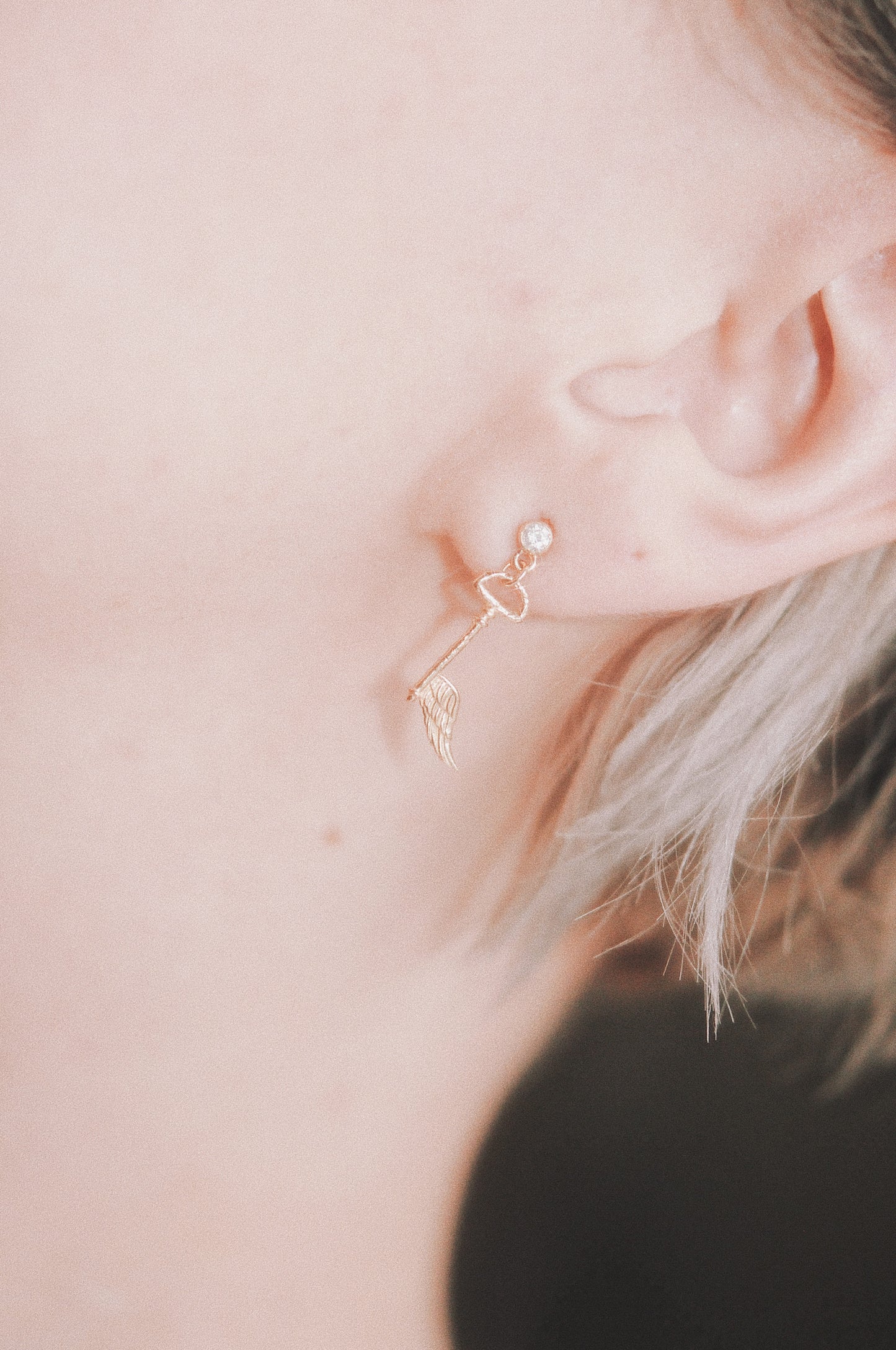 Angel Key Earring