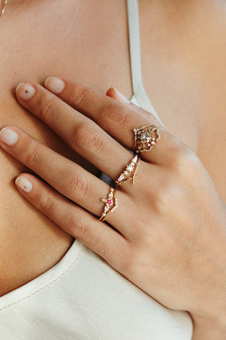Bague Wandering Star Diamant Rosecut