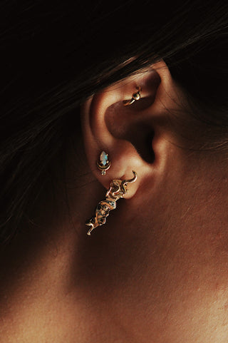 Boucle d'oreille relique de la Méduse occidentale