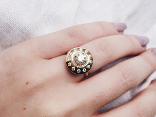 Flying Saucer Engagement Ring