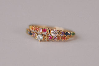 Bague Stardust Arc en ciel