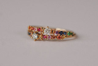 Bague Stardust Arc en ciel