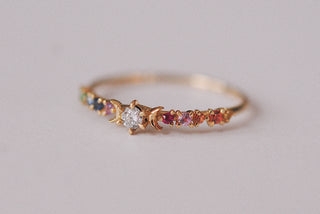 Bague Stardust Arc en ciel