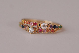 Bague Stardust Arc en ciel