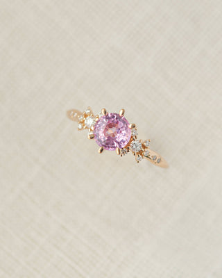 Bague Téthys saphir rose OOAK - 1.00ct