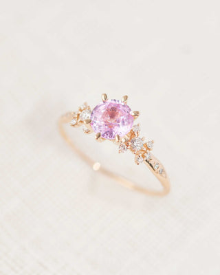 Bague Téthys saphir rose OOAK - 1.00ct