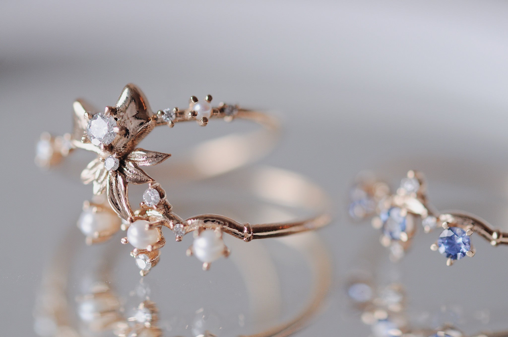 Garrard Princess/Square Moissanite Plum Flower Engagement Ring – FIRE &  BRILLIANCE