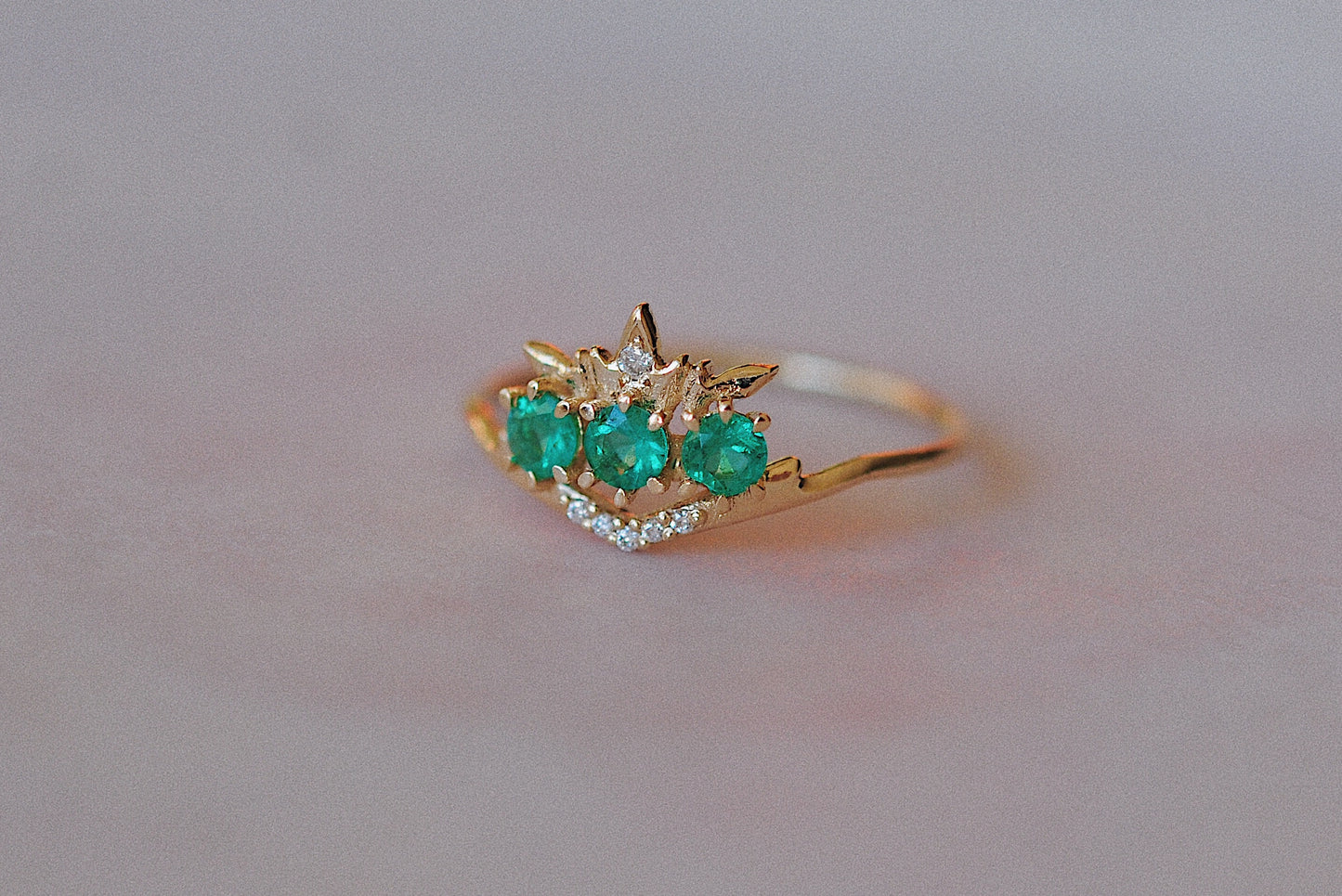 Emerald Theophany Ring