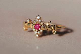 Bague Sorcière Cosmique Lune de Sang