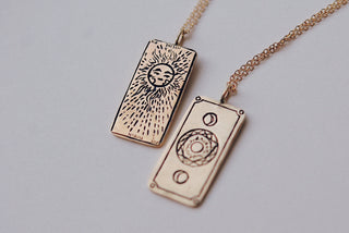 The Sun Tarot Card Necklace