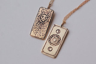 The Sun Tarot Card Necklace
