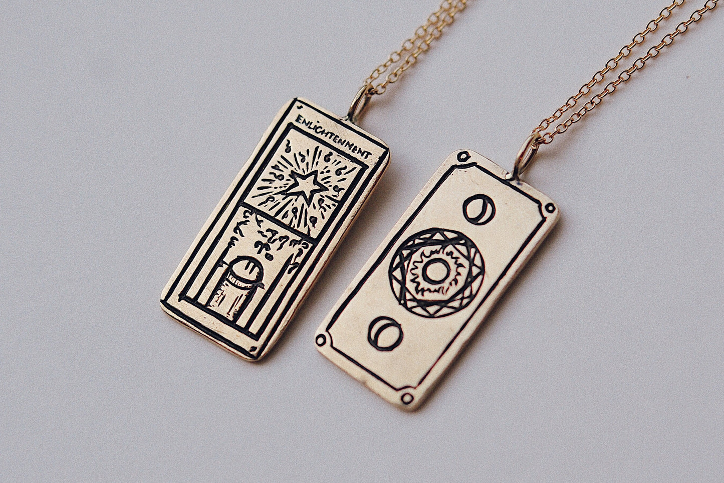 Enlightenment Tarot Card Necklace