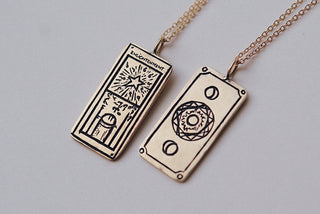 Enlightenment Tarot Card Necklace - READY-TO-SHIP