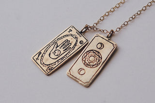 The World Tarot Card Necklace