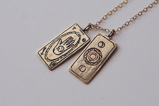 The World Tarot Card Necklace