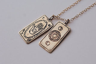 The World Tarot Card Necklace