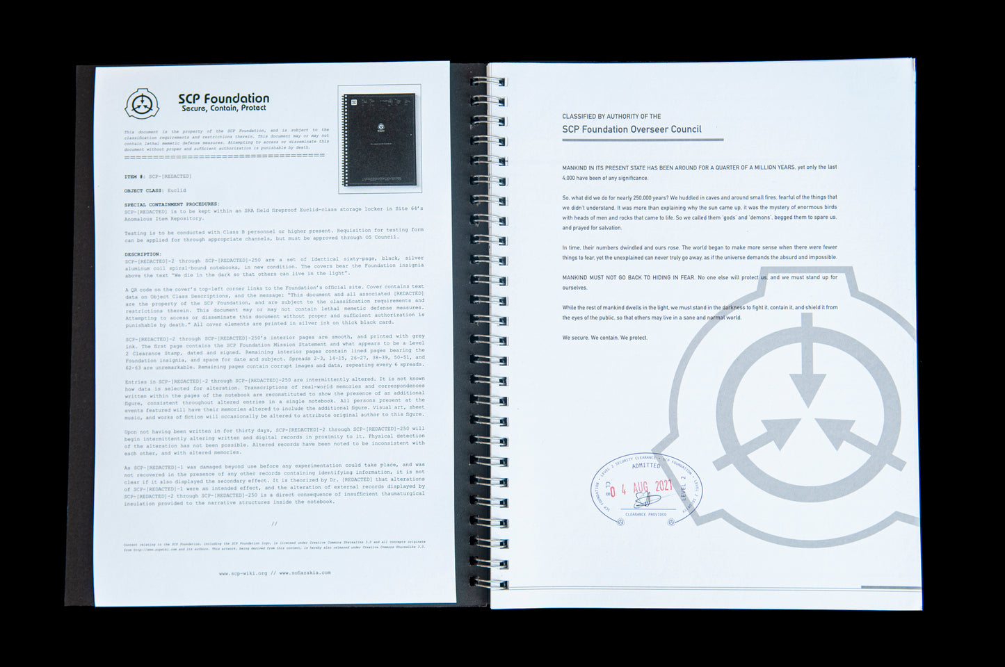 SCP Foundation - Site Director Notebook - by foundation, scp
