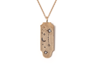 Collier Bélier écrit dans les étoiles